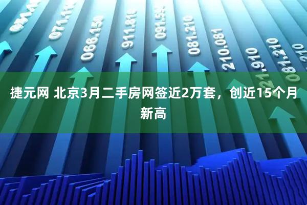捷元网 北京3月二手房网签近2万套，创近15个月新高